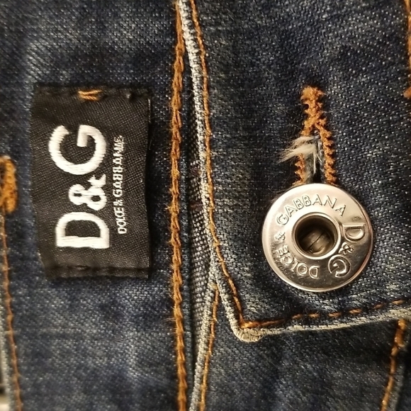 DOLCE & GABANNA Black Label Button Fly Straight Leg Jeans 36 Mens - Picture 6 of 13